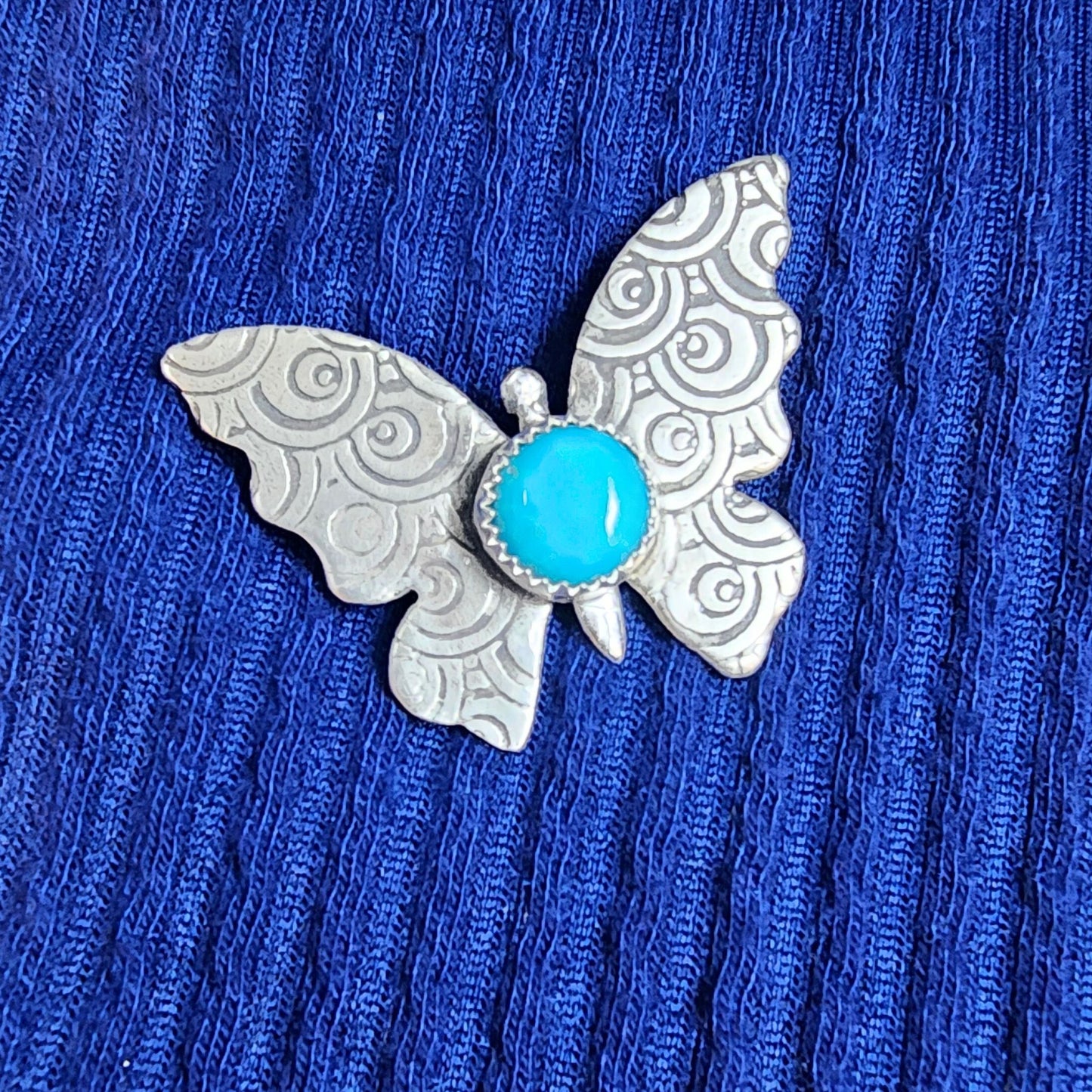 Butterfly Turquoise Pin-Pendant Combo