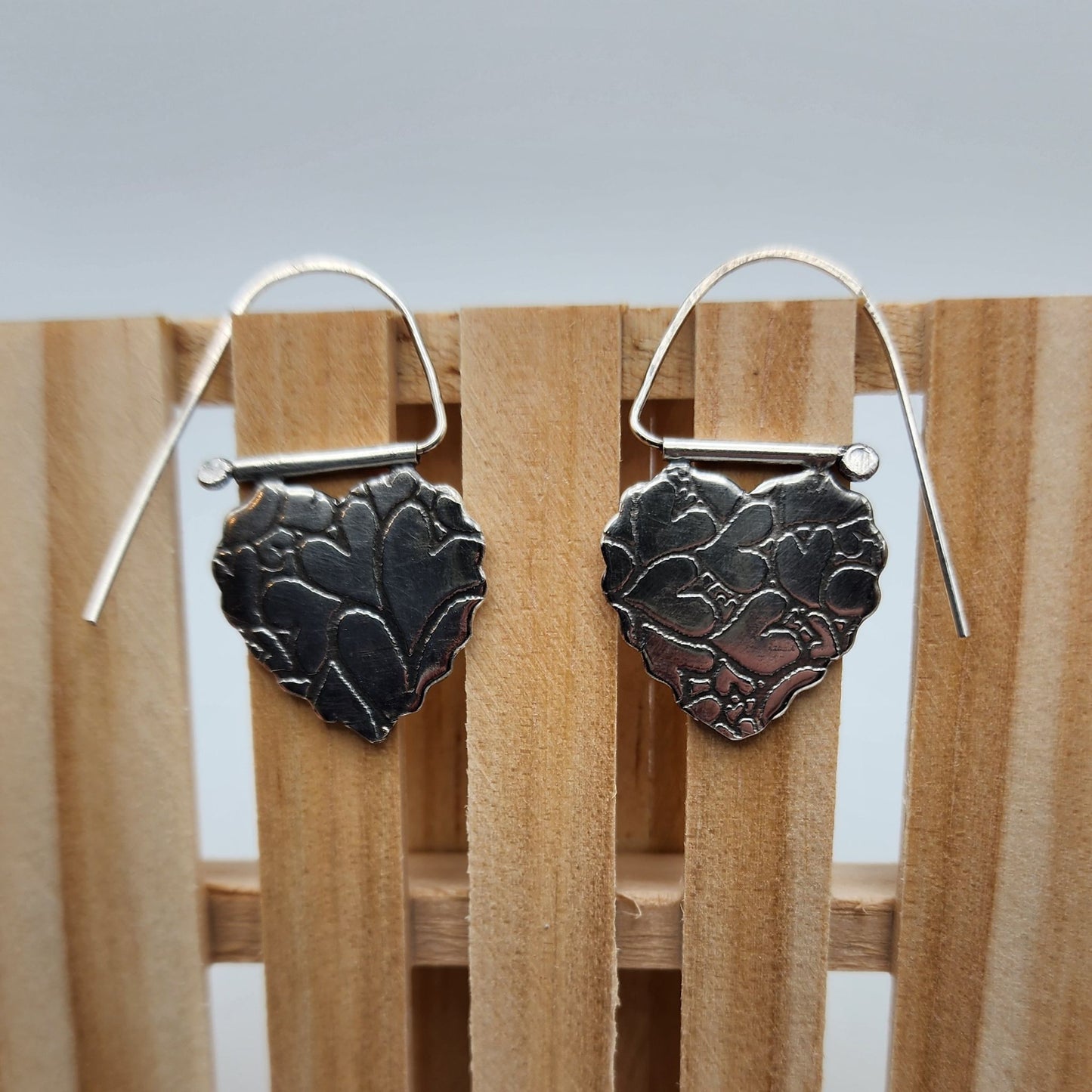 Scalloped Heart Earrings