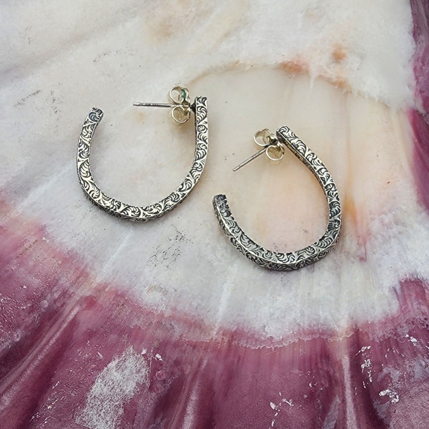 Embossed hoops