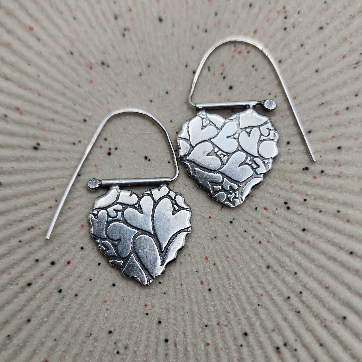 Scalloped Heart Earrings