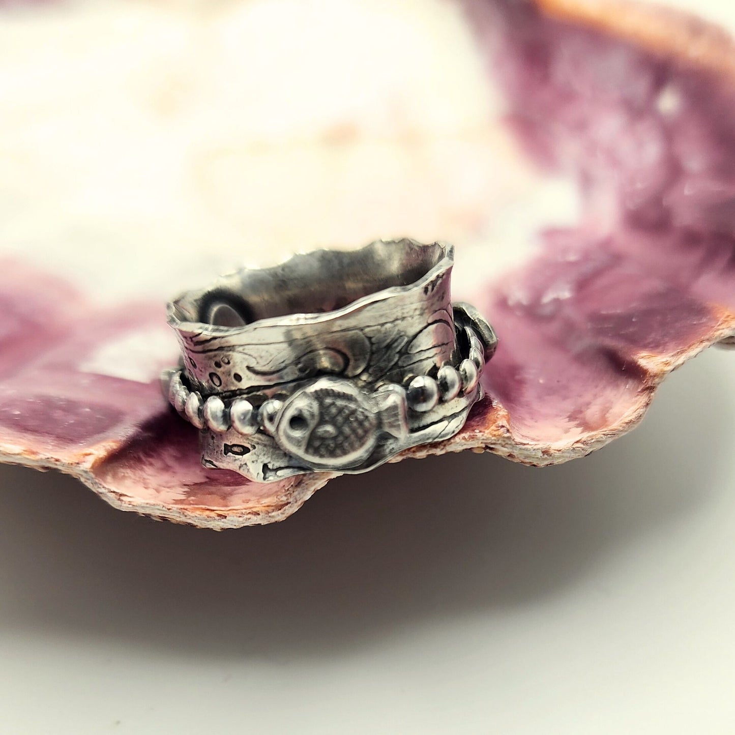 Spinner Ring - Three Fish