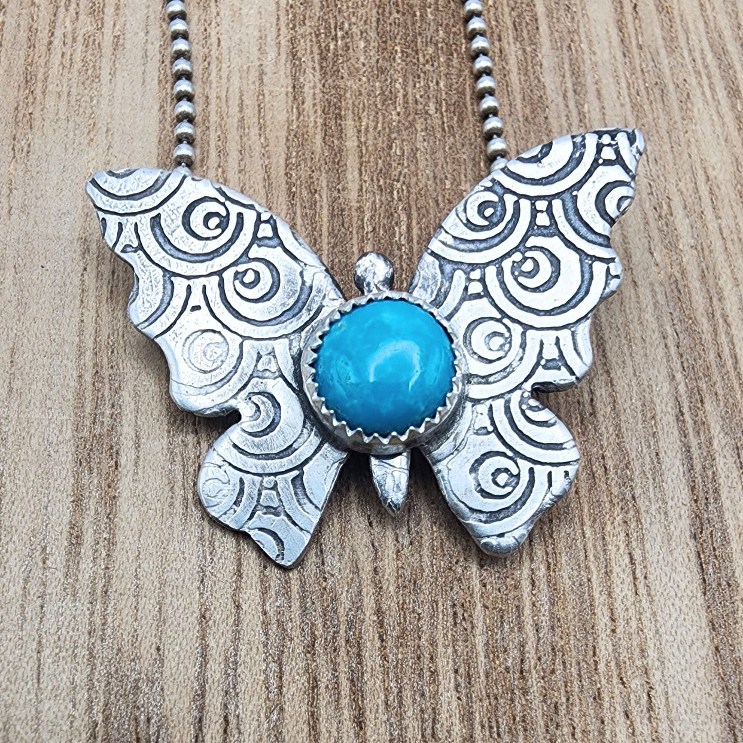 Butterfly Turquoise Pin-Pendant Combo