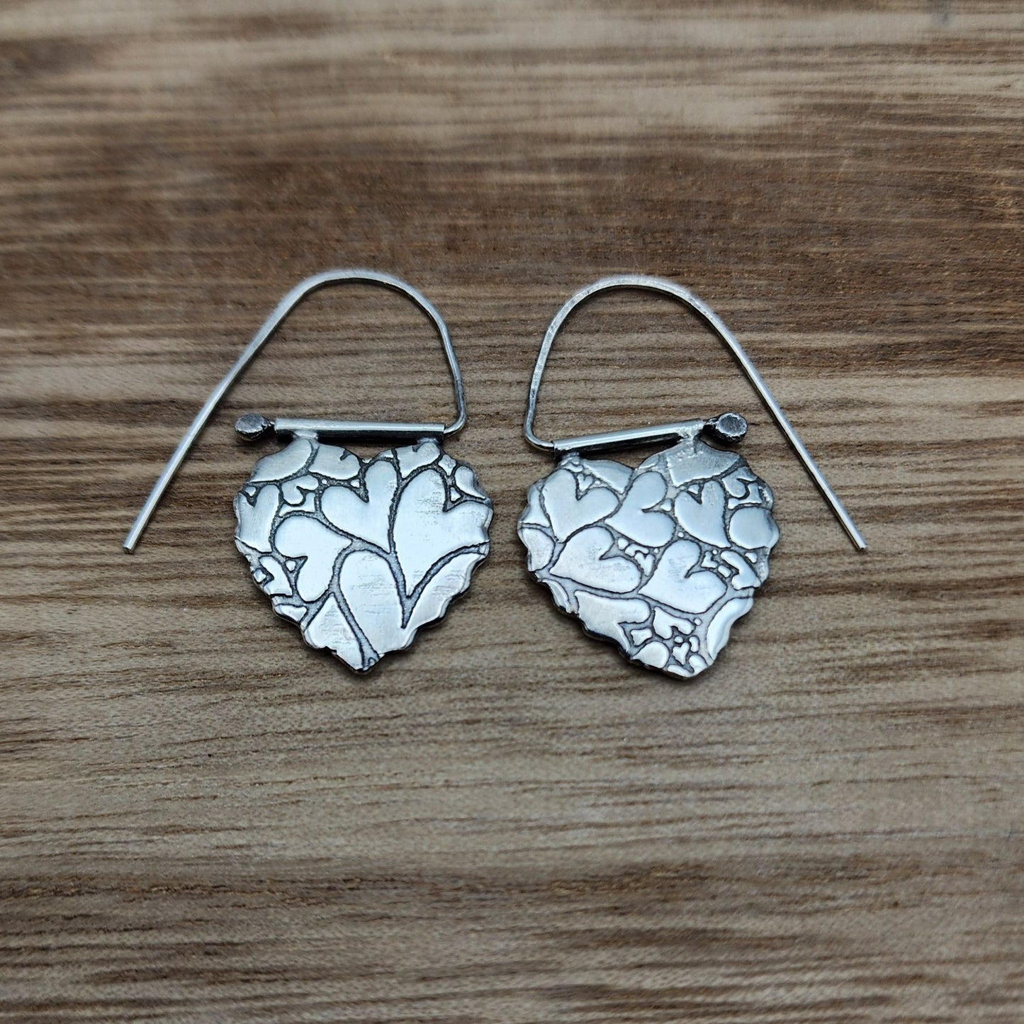 Scalloped Heart Earrings