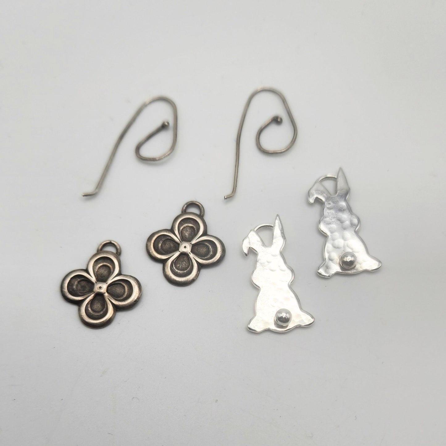 Bunny - Flower Connector Earrings