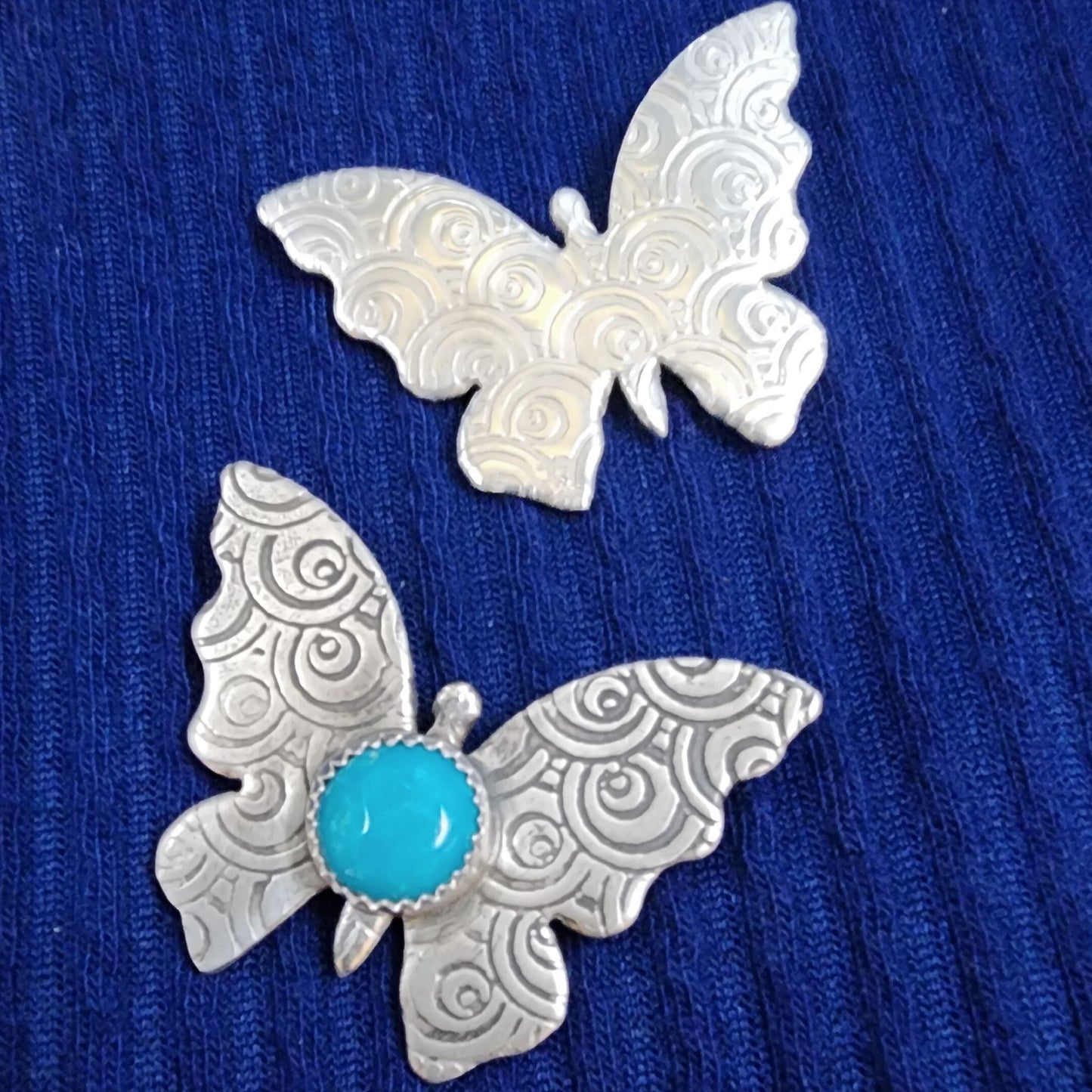 Butterfly Turquoise Pin-Pendant Combo