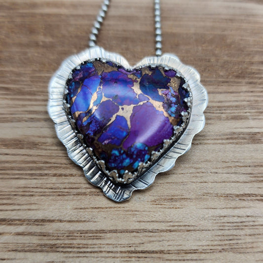 Purple Mojave Turquoise Heart