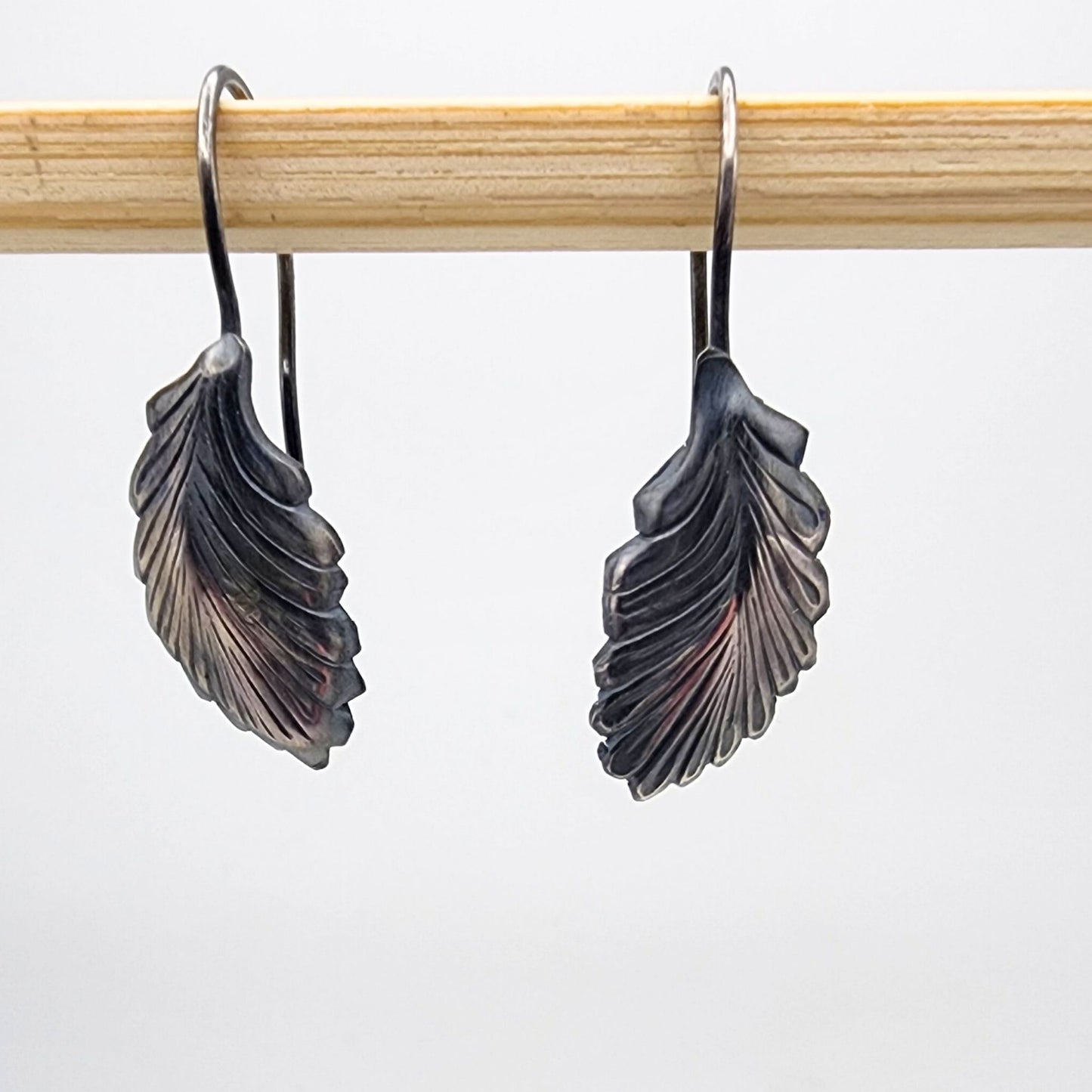 Curved Leaf Earrings