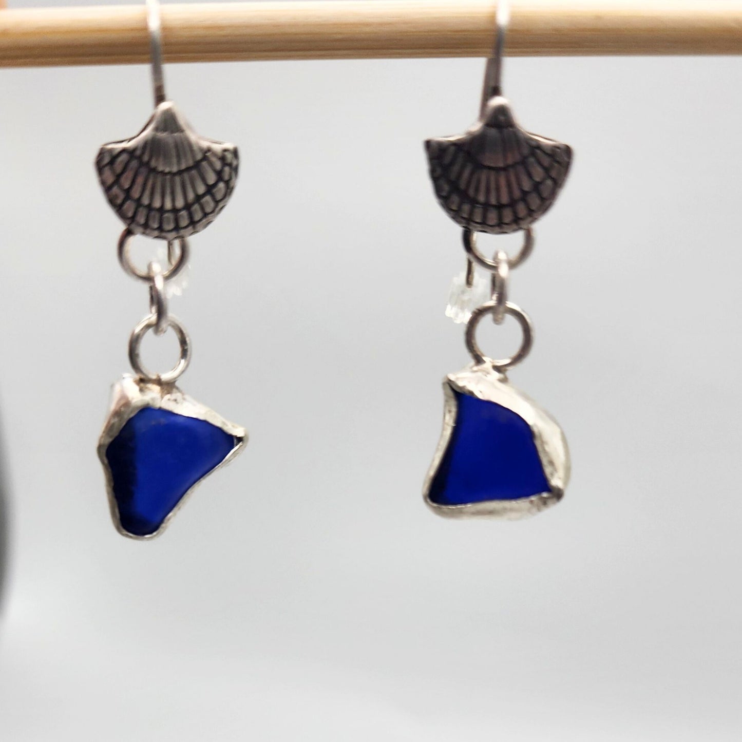 Shell Sea Glass Earrings