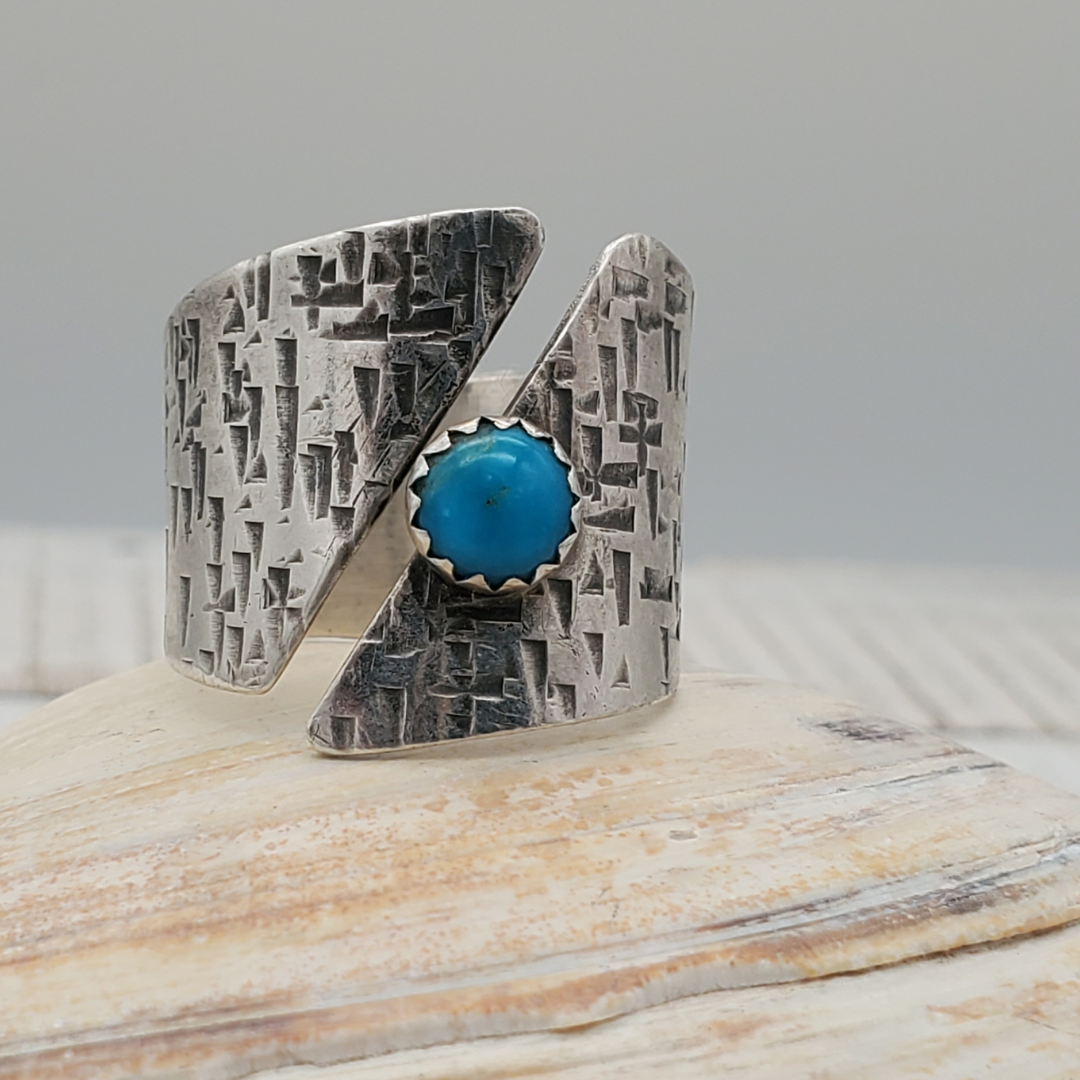 Turquoise adjustable wide band