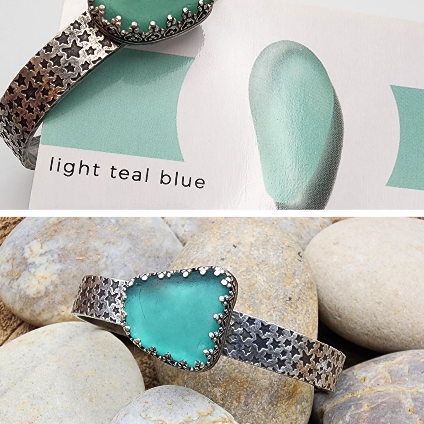 Light Blue Teal Sicilian Sea Glass